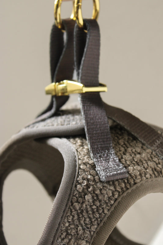 Harnais Easy Fit Coffee┃Tissu Bouclette