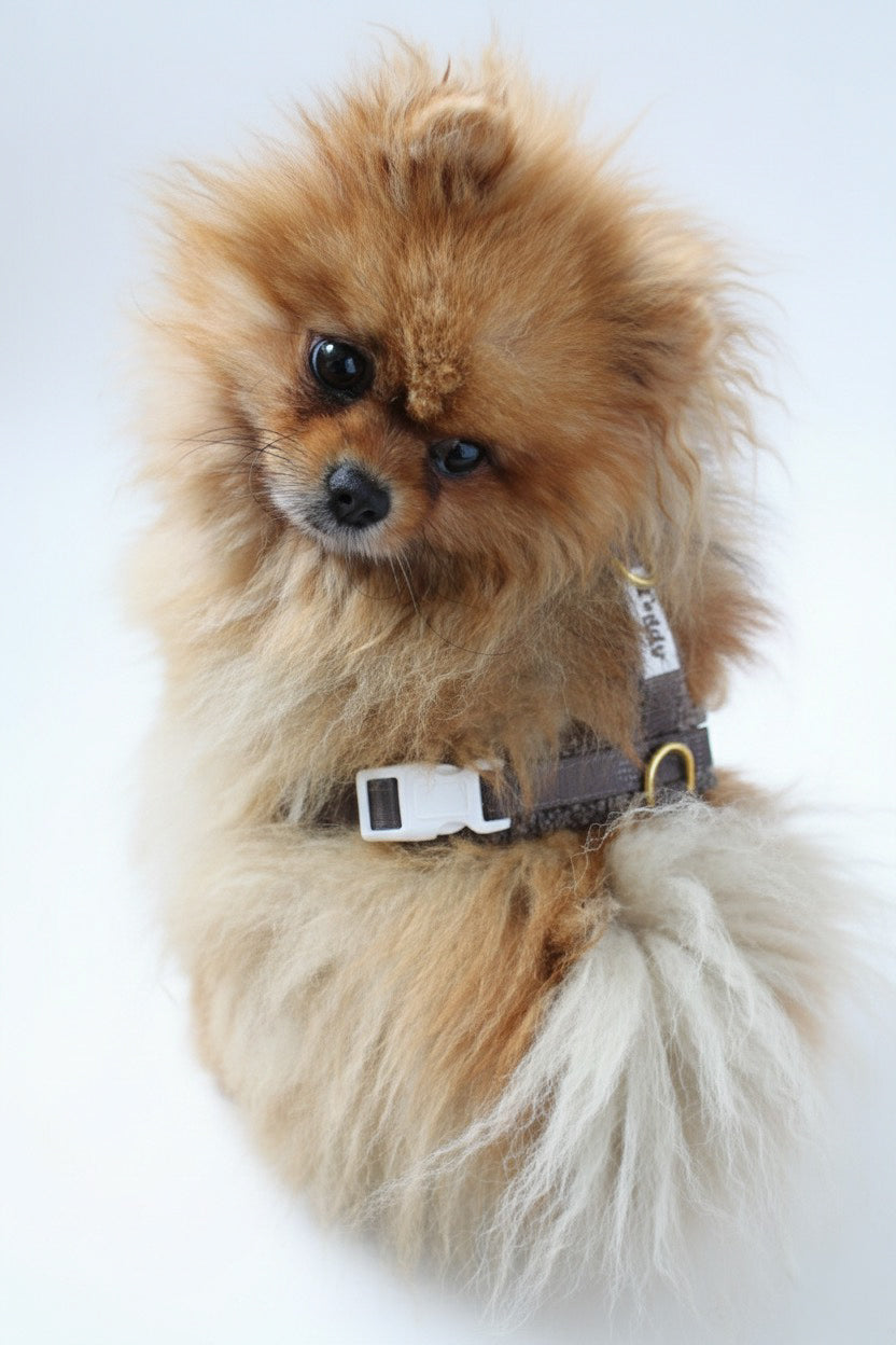 Harnais en Y Coffee┃Tissu Bouclette