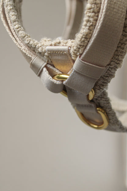 Harnais en Y Nude┃Tissu Bouclette