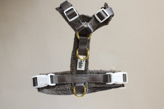Harnais en Y Coffee┃Tissu Bouclette