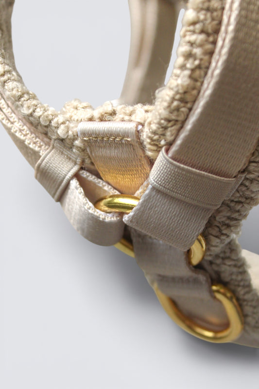 Harnais en Y Nude┃Tissu Bouclette